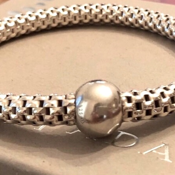 Silpada Vintage Sterling Silver Stunning Chic Stretch Bracelet 2.5 inch diameter - Picture 9 of 14